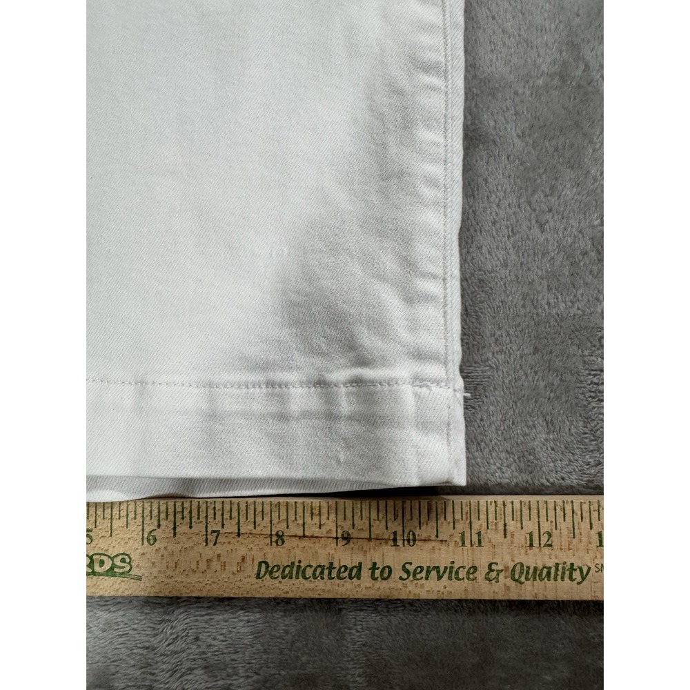 Silver Jeans Womens W31 L27 White Relaxed High Rise Wide Leg Patch Pockets Rayon - Picture 14 of 16